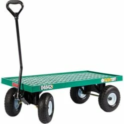 Farm Tuff Plastic Deck Wagon With Flat Free Tires