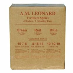Leonard 8-16-16 Tree Food Stakes For Fruit And Ornamental Trees, Box Of 40