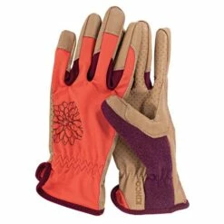 Kincopro Coral & Tan Gloves Women’s