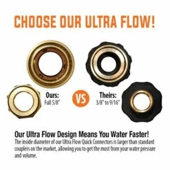 Leonard Quick Coupler Hose Connector, Brass, Male/Female Set 7 Leonard Quick Coupler Hose Connector, Brass, Male/Female Set -gardening Sales Store 58cm ultra flow 2