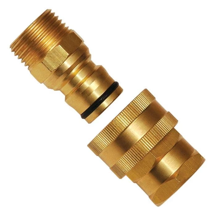 Leonard Quick Coupler Hose Connector, Brass, Male/Female Set 4 Leonard Quick Coupler Hose Connector, Brass, Male/Female Set - Image 2