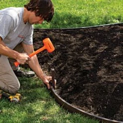 Leonard Lumber Edge Landscape Edging Kits, Brown 10 Leonard Lumber Edge Landscape Edging Kits, Brown -gardening Sales Store a1430br live install