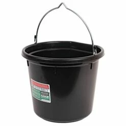 5 Gallon Heavy Duty Black Flatback Bucket