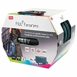 FITT Force™ Pro Commercial-Grade Lay Flat Hose, 3/4-Inch Diameter, 100-Foot Length