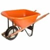 Leonard 6 Cu. Ft. Poly Tray Wheelbarrow With Diamond Tread Flat Free Tire 2 Leonard 6 Cu. Ft. Poly Tray Wheelbarrow With Diamond Tread Flat Free Tire -gardening Sales Store fwb6k