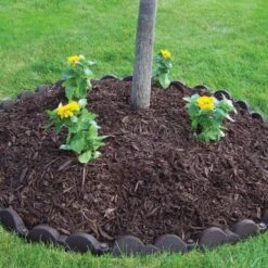 Earth Edge Rubber Scalloped Edging Brown 17 Earth Edge Rubber Scalloped Edging Brown -gardening Sales Store g5017 7