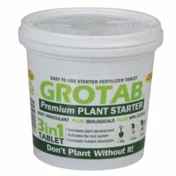 GroTab 3-in-1 Premium Plant Starter Tablets 100 Count