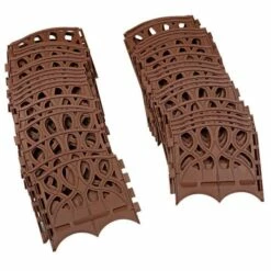Decorative Scroll Interlocking Edging Brown 13 Decorative Scroll Interlocking Edging Brown -gardening Sales Store sde20 brn 4