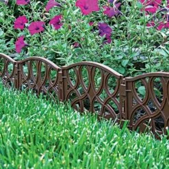 Decorative Scroll Interlocking Edging Brown 15 Decorative Scroll Interlocking Edging Brown -gardening Sales Store sde20 brn 6