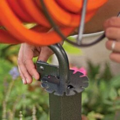 Full Rotation Free-Standing Hose Swivel Reel, Anti-Rust Steel 13 Full Rotation Free-Standing Hose Swivel Reel, Anti-Rust Steel -gardening Sales Store sr360 4