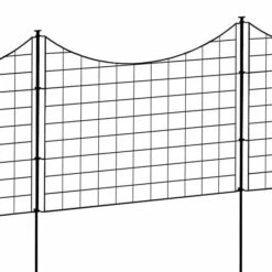 Zippity Black Metal Garden Fence, 25-Inch Tall