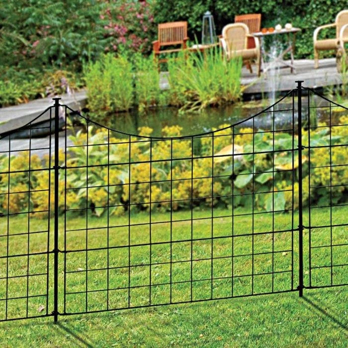 Zippity Black Metal Garden Fence, 25-Inch Tall 4 Zippity Black Metal Garden Fence, 25-Inch Tall - Image 2