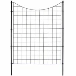Zippity 39" Black Metal Garden Fence 5/PK