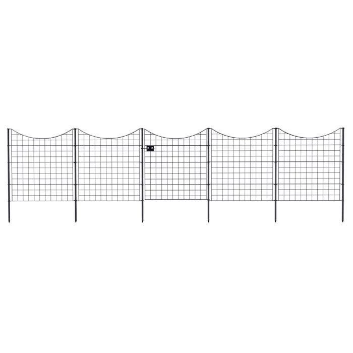 Zippity Black Metal Fence & Gate Kit - 38" Gate With (4) 39" Panels 3 Zippity Black Metal Fence & Gate Kit - 38" Gate With (4) 39" Panels