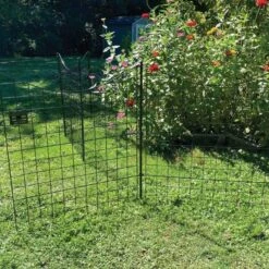 Zippity Black Metal Fence & Gate Kit - 38" Gate With (4) 39" Panels 10 Zippity Black Metal Fence & Gate Kit - 38" Gate With (4) 39" Panels -gardening Sales Store wf29014 3